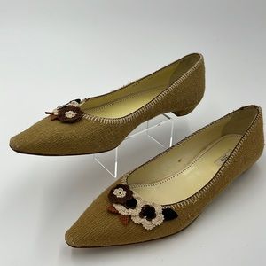 Authentic Prada Raffia Flats